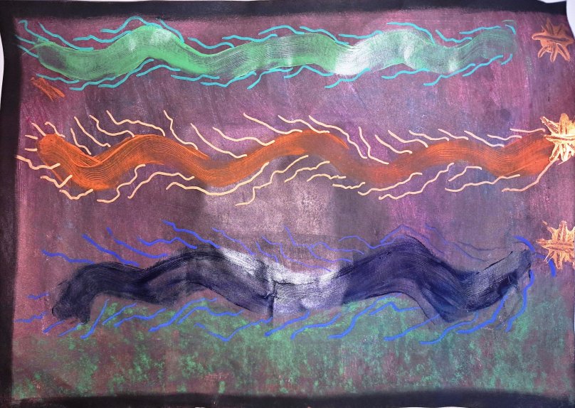 Abstract painting: Trying for a Destination